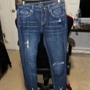 Vigoss jeans dark wash, size 25 waist/ 25 length